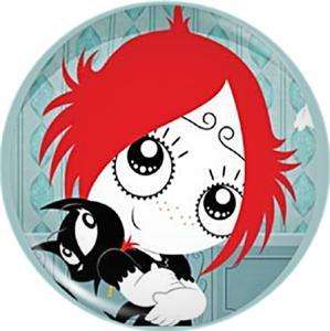 Ruby Gloom & Doom Kitty Handbag Mirror   Goth Emo NEW  