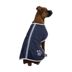   Polyester Noreaster Dog Blanket Coat, XX Small, Navy