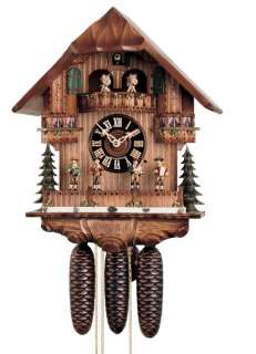 Hones 8671T Moving Band 8 Day Musical Chalet Cuckoo Clock  