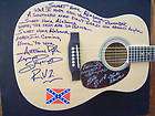 Lynyrd Skynyrd Signed Guitar Handwritten Lyrics Alabama