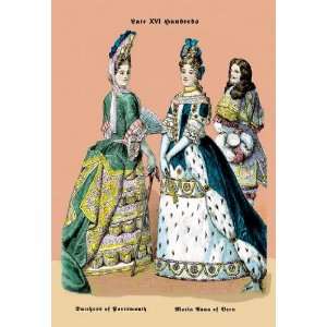  Dutchess of Portsmouth and Maria Ann of Bern 12x18 Giclee 