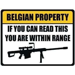  New Caution  Belgian Property  Belgium Parking Sign 
