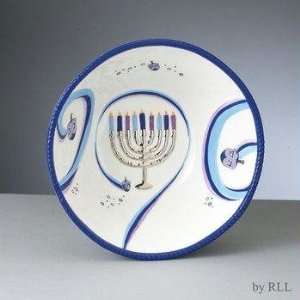  Chanukah Ribbons Ceramic Serving Bowl