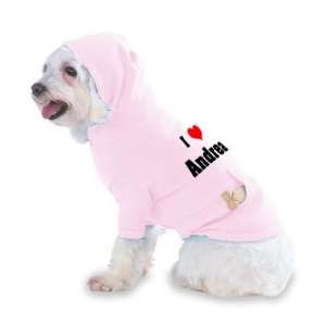  I Love/Heart Andrea Hooded (Hoody) T Shirt with pocket for 