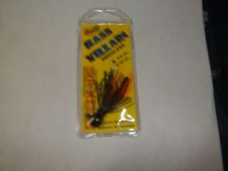 ERIE DEARIE 1/4 OZ BASS VILLIAN WITH GENUINE HAND TIED SILICONE 