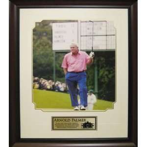  Arnold Palmer Unsigned Deluxe Frame Masters  Club Raised 
