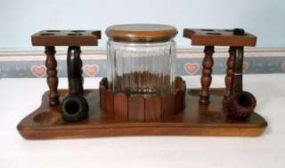 Vintage Decatur Tobacco Estate Pipe Stand, Humidor, Estate Pipes 