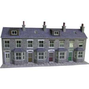   Po221 Terraced House Fronts (Stone) 