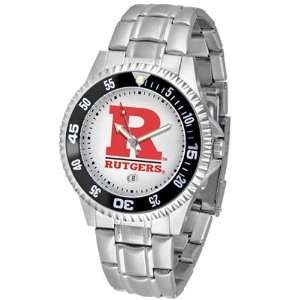 com Rutgers Scarlet Knights NCAA Competitor Mens Watch (Metal Band 