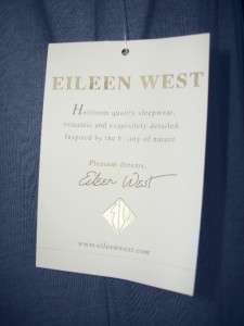 70 EILEEN WEST Classical Touch Long Modal Nightgown Deep Blue NWT 