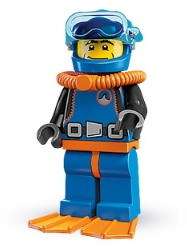 LEGO 8683 SERIES 1 MINIFIGURE SET #15 DEEP SEA DIVER  