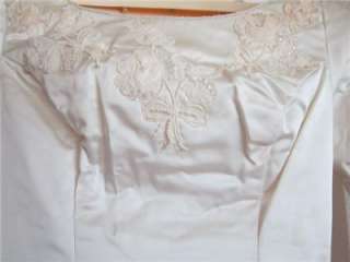 Vintage~~ROMANTIC VICTORIAN DAINTY WEDDING DRESS W/TRAIN SZ X SMALL #2 