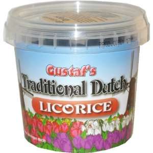 Gustafs Traditional Dutch Soft Licorice Drops 7oz. Tub  