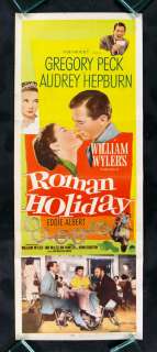 ROMAN HOLIDAY * AUDREY HEPBURN MOVIE POSTER INSERT 1953  
