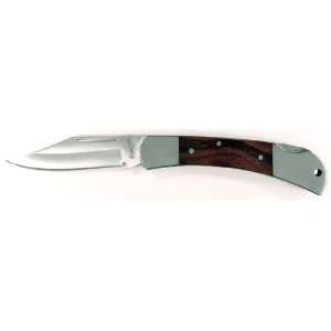RUKO 3 1/2 Inch Blade Folding Knife with Plain Edge Hardwood Handle