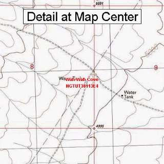  USGS Topographic Quadrangle Map   Wah Wah Cove, Utah 