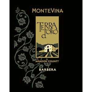  2005 Montevina Terra dOro Barbera 750ml Grocery & Gourmet Food
