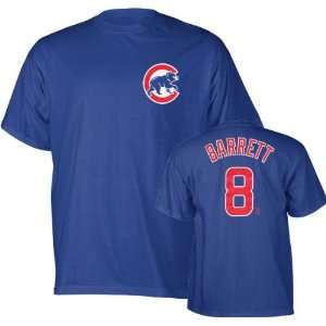  Michael Barrett Blue Majestic Name and Number Chicago Cubs 