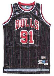 Dennis Rodman #91 Chicago Bulls Swingman Jersey Black Retro  