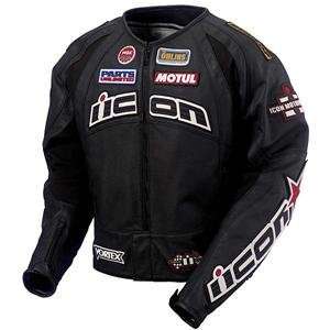  Icon Merc Hero Leather Jacket   3X Large/Black Automotive