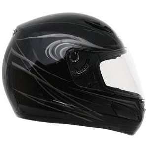 Max GM48 Derk Helmet , Size XS, Color Gloss Black/Silver 148993 TC 