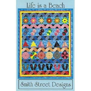  Life is a Beach Quilt Pattern with Embroidery CD By Smith 