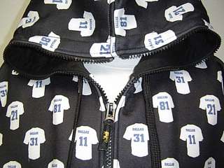 New Navy NFL Dallas Cowboys High Quality Hoodie Full Zip Hooded Jacket 