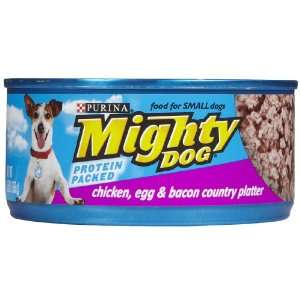 Mighty Dog Chicken, Egg & Bacon Country Platter 5.5 oz (Pack of 24 
