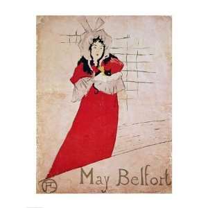  May Belfort, France, 1895   Poster by Henri de Toulouse 