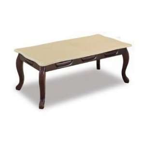Belton Capuccino/Dark Brown Coffee Table Cabriole Leg Richly Carved 