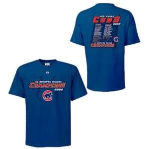   2008 NL Central Division Champions Roster T Shirt