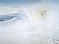 Robert BATEMAN White Encounter Polar Bear GICLEE CANVAS  