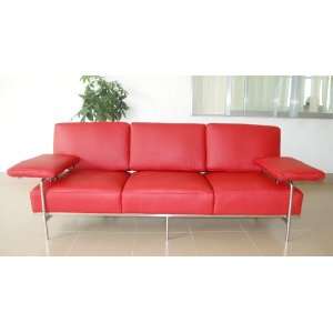  Diesis Style Red Leather Sofa