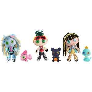  Monster High Plush Set Cleo Deuce and Lagoona Toys 