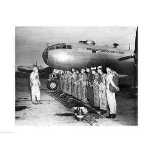   row near a fighter plane, B 29 Superfortress Poster (24.00 x 18.00
