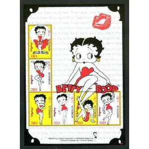  Betty Boop Mint Sheet of 6 Mongolia Stamps MON0604 