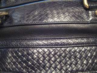Rebecca Minkoff   MAM Morning After Mini   Black Woven with Blue 