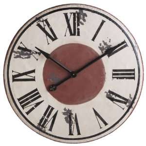 French Motif Distressed Roman Numeral Wall Clock