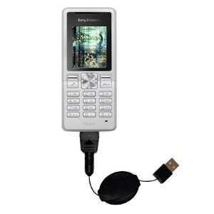  Retractable USB Cable for the Sony Ericsson T250i with 