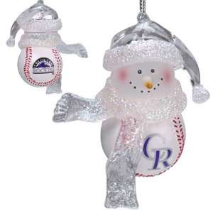  BSS   Colorado Rockies MLB Home Run Snowman Ornament (3 