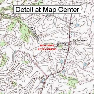  USGS Topographic Quadrangle Map   Bloomfield, Kentucky 