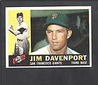 1960 TOPPS BASEBALL #154 JIM DAVENPORT​