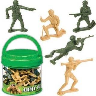 Army Soldiers Play Set in Easy to Carry Container with Lid