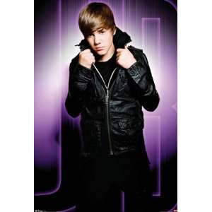  Justin Bieber Purple Mural   Poster (42x62)