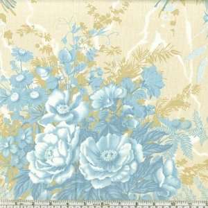  45 Wide Flirt Floral Trellis Cream Fabric By The Yard 