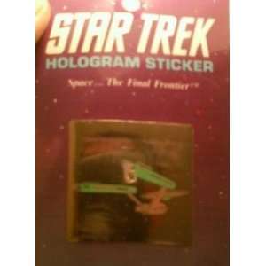  Star Trek 1991 Hologram Sticker Starship Enterprise Toys & Games