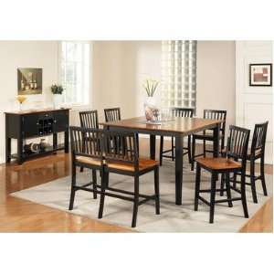  Branson 8 Piece Counter Height Dining Table Set in Rich 