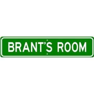  BRANT ROOM SIGN   Personalized Gift Boy or Girl, Aluminum 