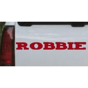  Robbie Names Car Window Wall Laptop Decal Sticker    Red 
