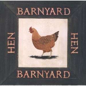  Hen   Poster by Richard Henson (6x6)